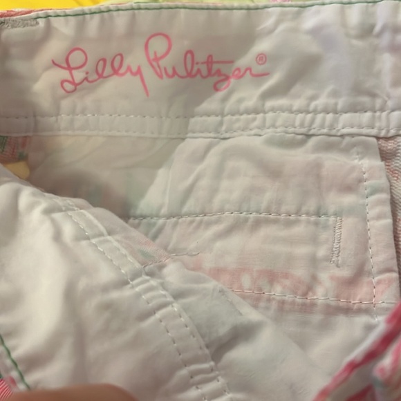 ⭐️Bogo⭐️ Lilly Pulitzer Sz 00 Callahan short flamingo design - Picture 8 of 11